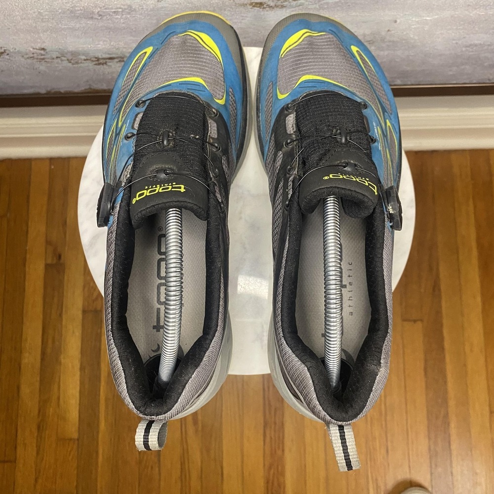 Topo Athletic Runduro Shoes Mens Size 9.5 Gray Teal Dial Running Sneakers - Picture 7 of 11